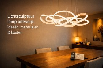 Lichtsculptuur lamp ontwerp: ideeën, materialen & kosten