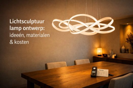 Lichtsculptuur lamp ontwerp: ideeën, materialen & kosten