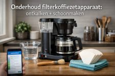 Onderhoud filterkoffiezetapparaat: ontkalken + schoonmaken