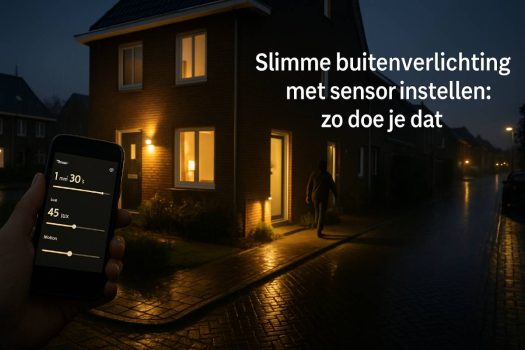 Slimme buitenverlichting met sensor instellen: zo doe je dat