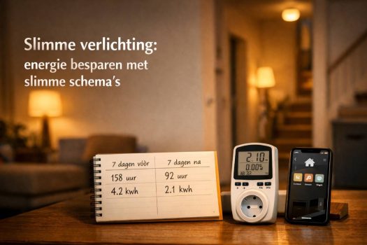 Slimme verlichting: energie besparen met slimme schema’s