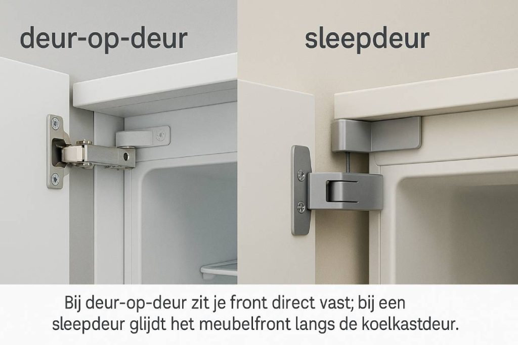 Stap 2 — Deur-op-deur vs sleepdeur: dit bepaalt of je keukenfront past