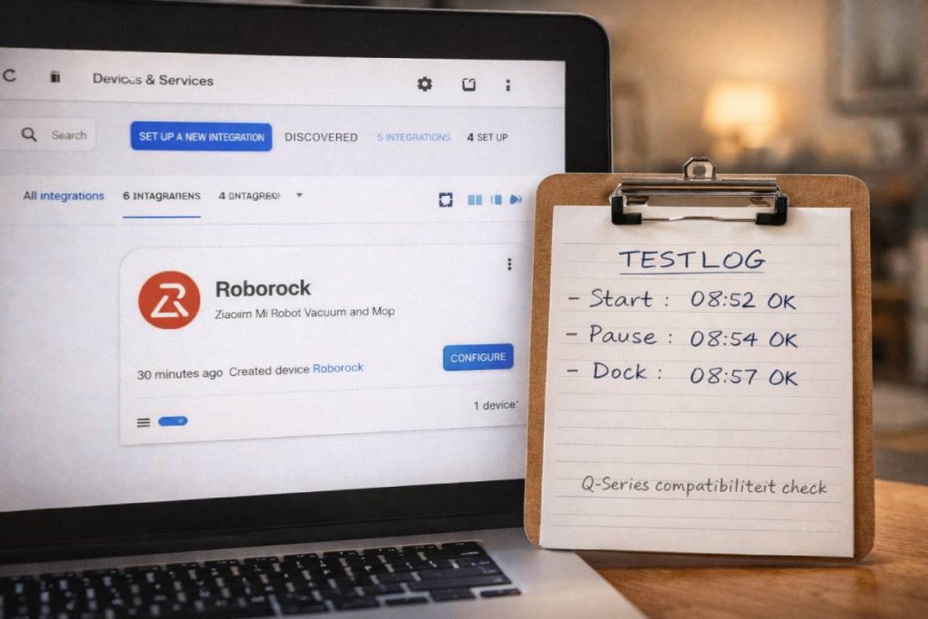 Stappenplan A — Roborock koppelen aan Home Assistant (officieel)