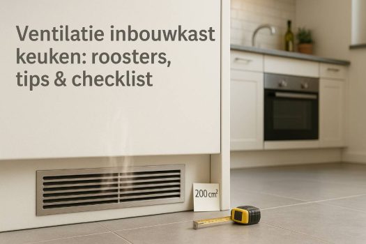 Ventilatie inbouwkast keuken: roosters, tips & checklist