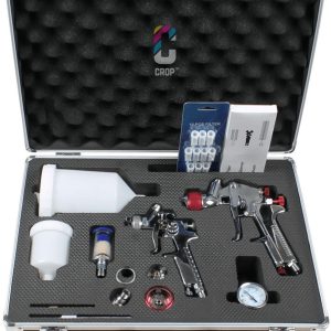 CROP Verfspuitpistolen Set in koffer test: egale autolak