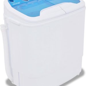 Mini-wasmachine met dubbele bak voor studenten en kleine ruimtes test: energiezuinig