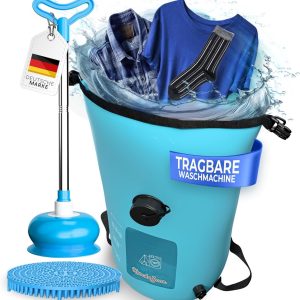 Opvouwbare Draagbare Wasmachine voor Handwas test voor camping