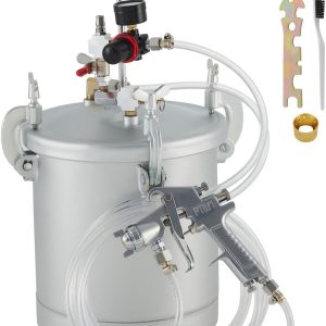 Professionele Spuitbus Van 10 Liter, Verfspuit Met Drukvat, 1,5 Mm Spuitmond, Verfspuit Met Grote Capaciteit, Geschikt voor CommerciëLe Projecten en Grote Schilderklussen,...