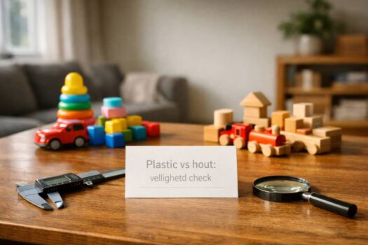 Plastic vs houten speelgoed veiligheid: check & kooptips