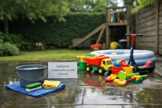 Speelgoed schoonmaken buiten: tips & checklist in 10 min NL