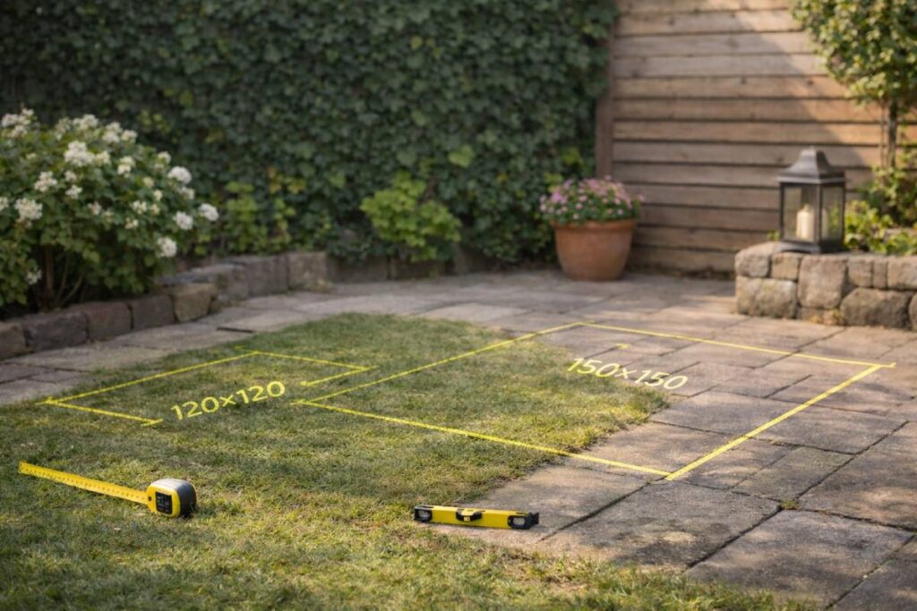 Voor je begint: formaat, plek en veiligheid (NL-tuinproof)