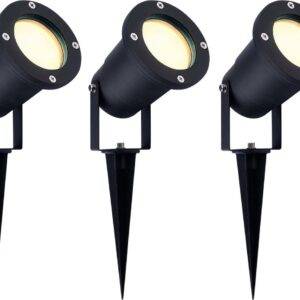 Ledvion - 3X LED Prikspots - IP65 - 5W - 2700K - 1M test buiten
