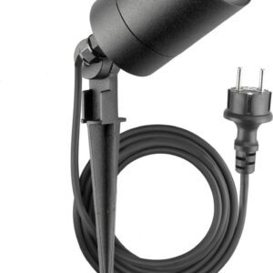 Ledvion - LED Grondspot - Antraciet - IP65 - GU10 - 2m Incl. Stekker test: plug & play tuinverlichting