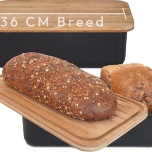 Test Gadgy Broodtrommel met Bamboe Deksel: snijplank, vers brood