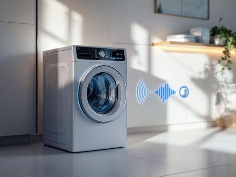 slimme wasdroger geluidsniveau