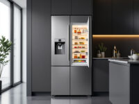 moderne amerikaanse koelkast