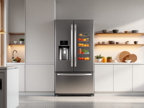 ruimtelijke amerikaanse koelkast