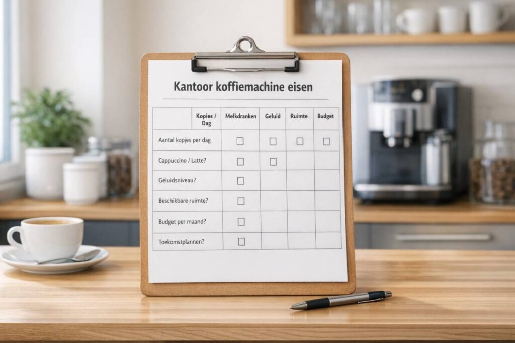 Bepaal eerst je belangrijkste eisen