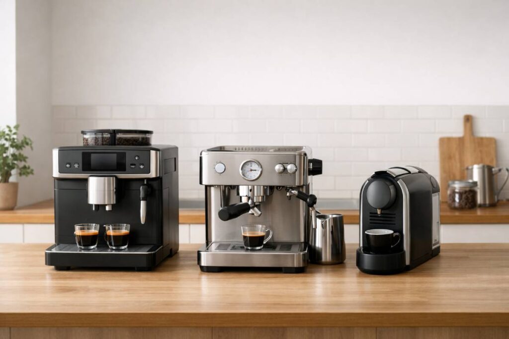De belangrijkste typen espressomachines voor thuis