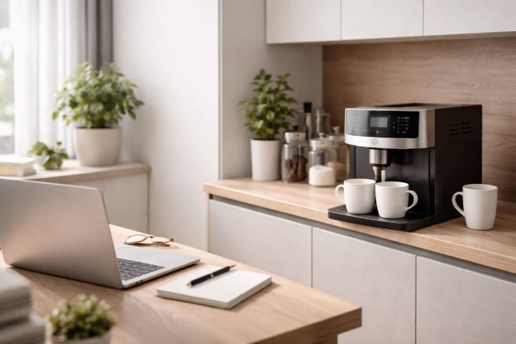 Goedkope koffiezetapparaten kantoor voor kleine teams (tot ca. 5 personen)