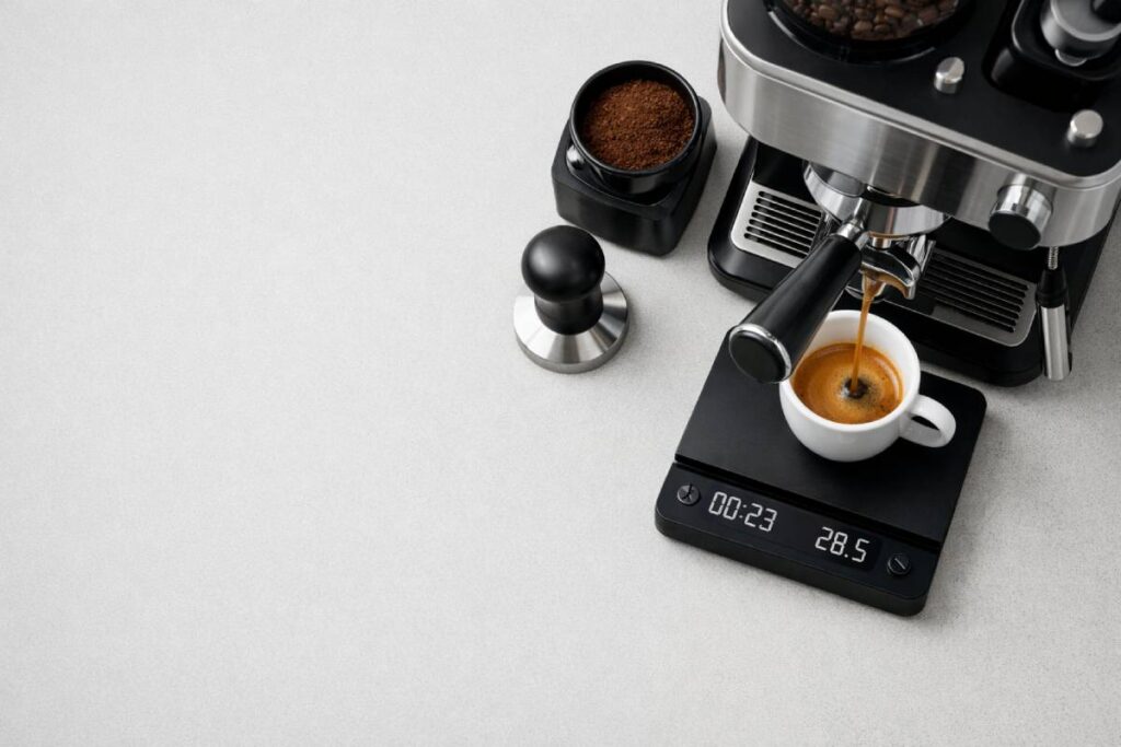 Halfautomaat (pistonmachine): meer controle, iets meer werk