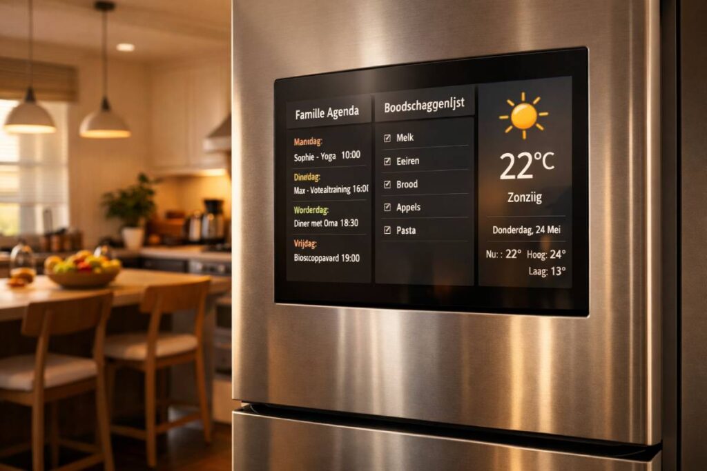 Ingebouwd scherm in de deur