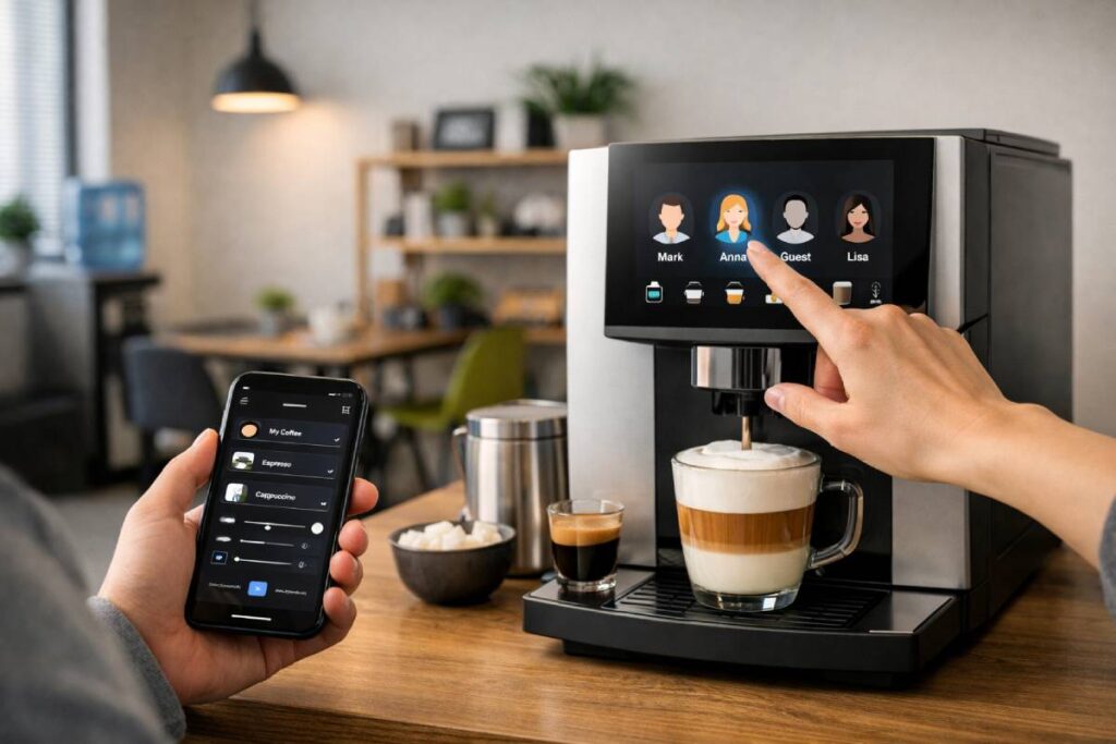 Extra smart functies: app-bediening en gebruikersprofielen