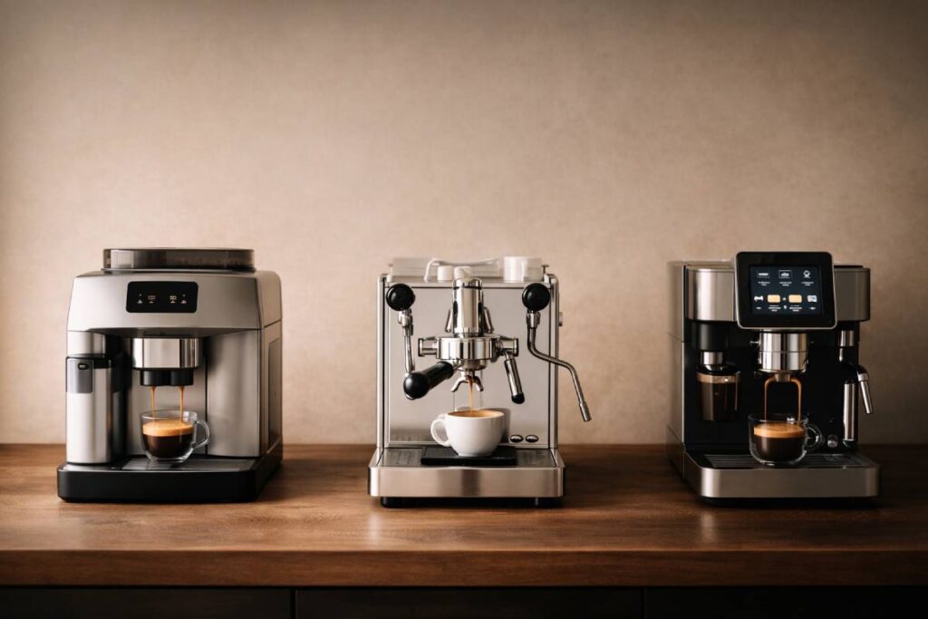 Soorten professionele espressomachines voor thuis