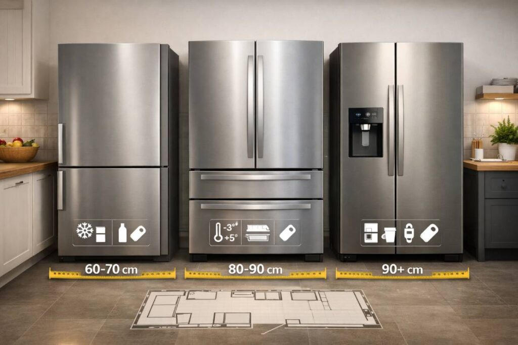 Typen slimme koelkasten voor gezinnen