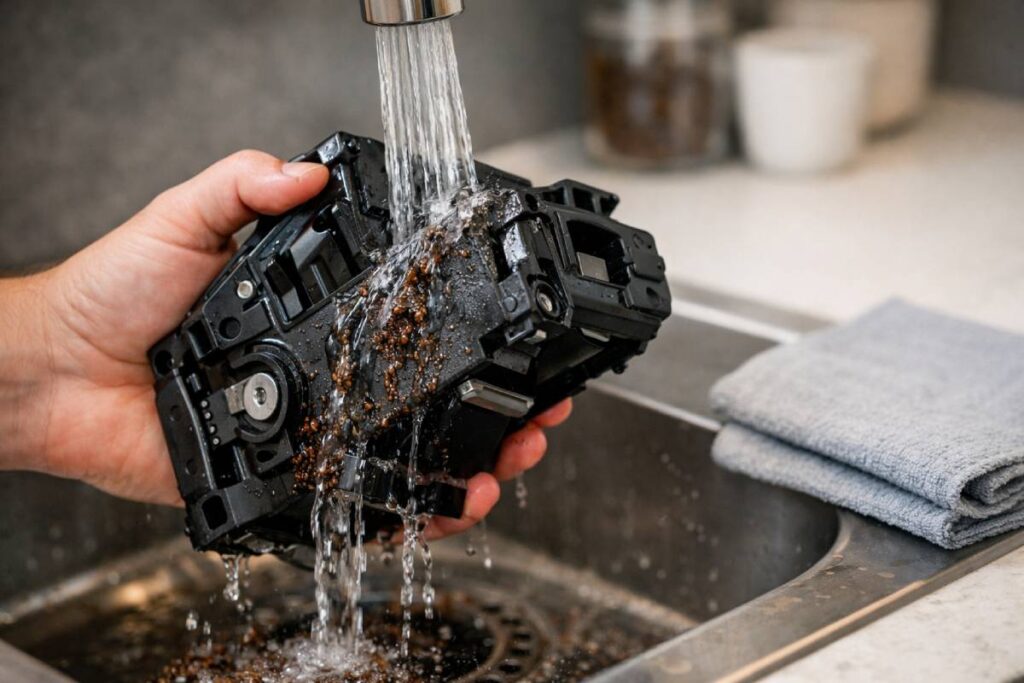 Zetgroep en binnenwerk reinigen