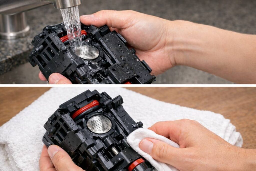 Stap 2. Zetgroep reinigen en smeren