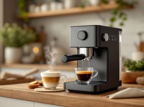 Compact en krachtig: espressomachine met melkopschuimer thuis