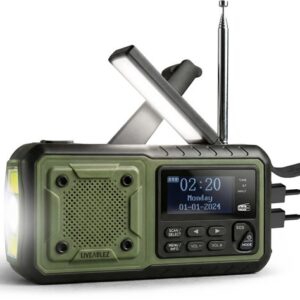 Liveablez® Noodradio Solar Opwindbaar & Batterij test noodpakket