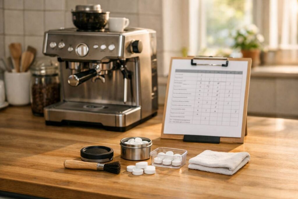 Overzicht: schoonmaakschema voor thuisgebruik