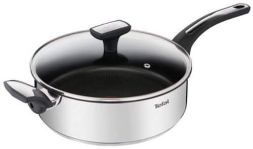 26 cm roestvrijstalen sauteerpan met deksel – tefal – e3003304 test inductie