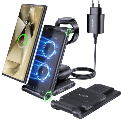 3-in-1 draadloze oplader voor Samsung S25-S20 review: snelladen