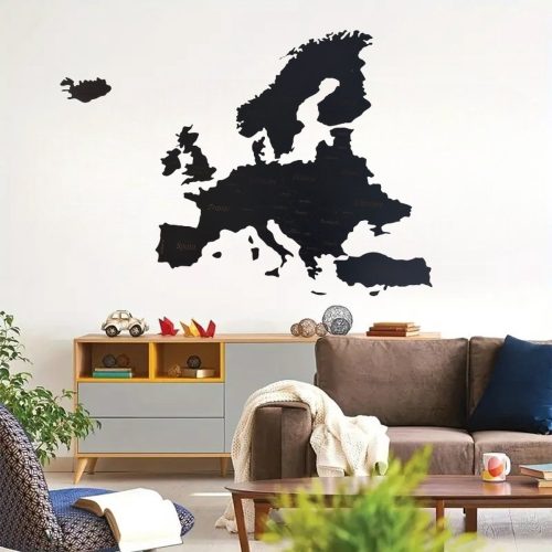 3D houten Europese kaart Zwarte- wanddecoratie review als cadeau