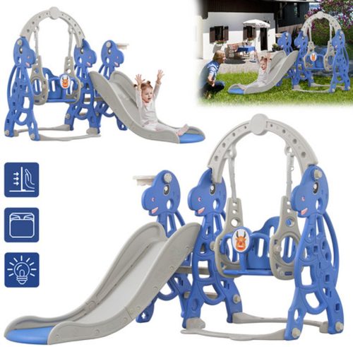 4-in-1 gebogen kinderglijbaan review, veilig buitenspeelgoed