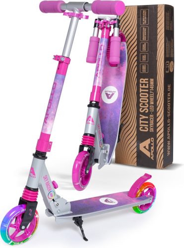 Apollo LED-stadscooter met vering Scooter Skyracer test nachtzicht