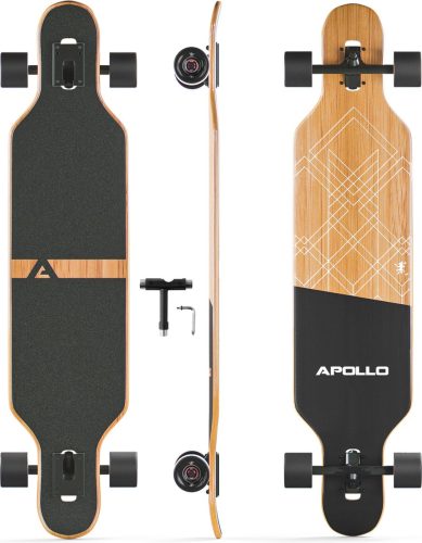 Apollo Twin Tip DT Glasvezel Longboard Black Bali Power Slidetest