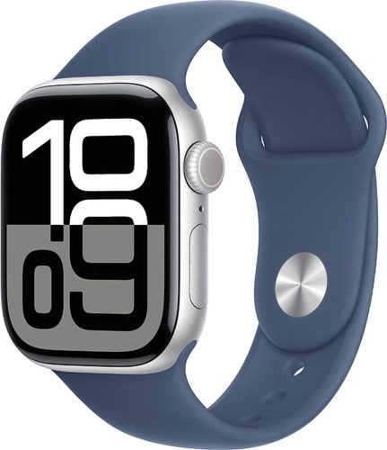 Apple Watch S10 GPS 42mm Silver – Denim SB M/L test batterijduur