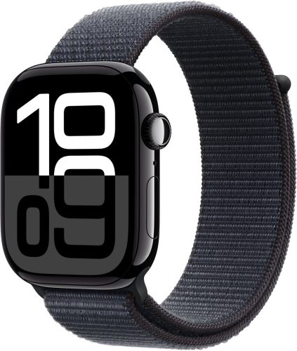 Apple Watch Series 10 – Wifi – 46mm – Zwarte Aluminium Case met Ink Geweven Sportbandje review: helder scherm, smartwatch