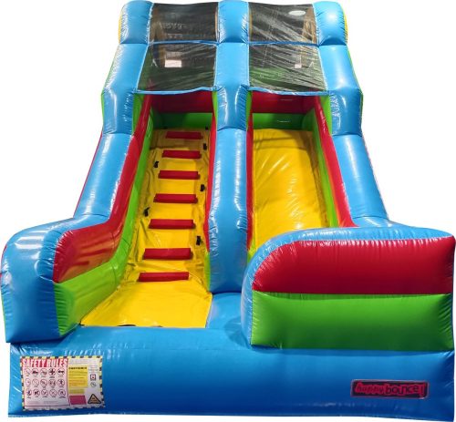 Avyna Springkussen – High and Double Slide test: dubbele glijbaan