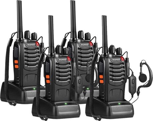 Baofeng 88E – Portofoon 4 Stuks – Walkie Talkie – Met Oortjes – 500mW – 5km Bereik – 446 Mhz review
