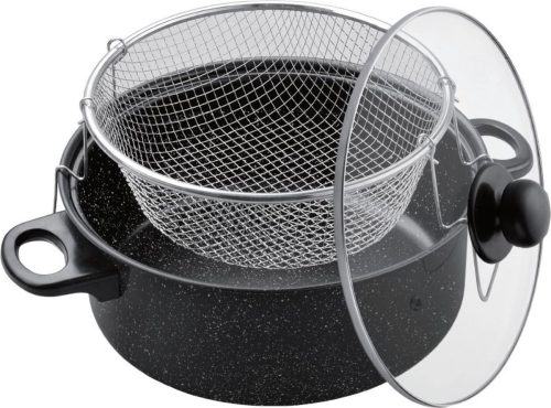 Benson Frituurpan met korf – Carbonstaal – Marmer coating – Ø 26 cm review: knapperig frituren