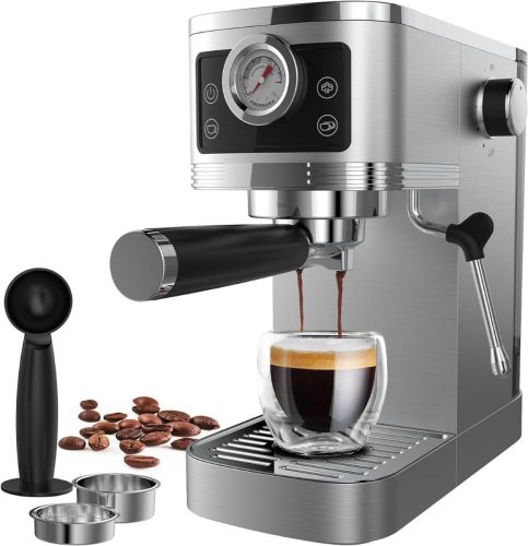 Beoordeling: DailySupplies® Espressomachine (Zilver/Zwart)