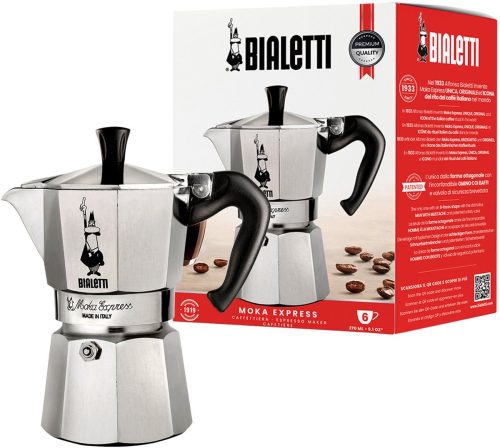 Bialetti Moka Express 6‑kops (aluminium) — beoordeling