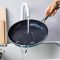 BK Sky Blue keramische inductie koekenpannenset 3 delig test oven