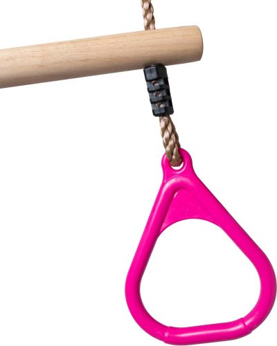 BOOST2 trapeze met Kunststof Ringen roze met PP-touwen test tuin