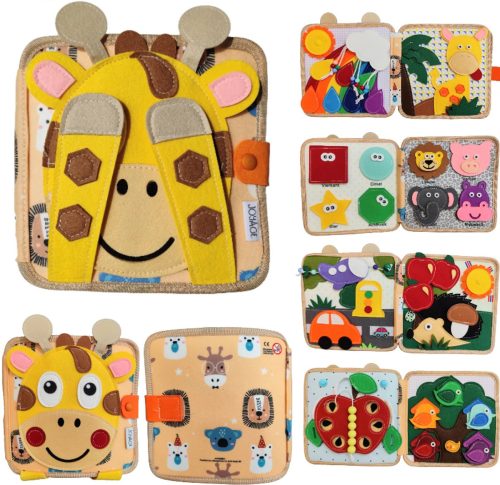 Busy Board Book Montessori Speelgoed test: sensorisch in de auto